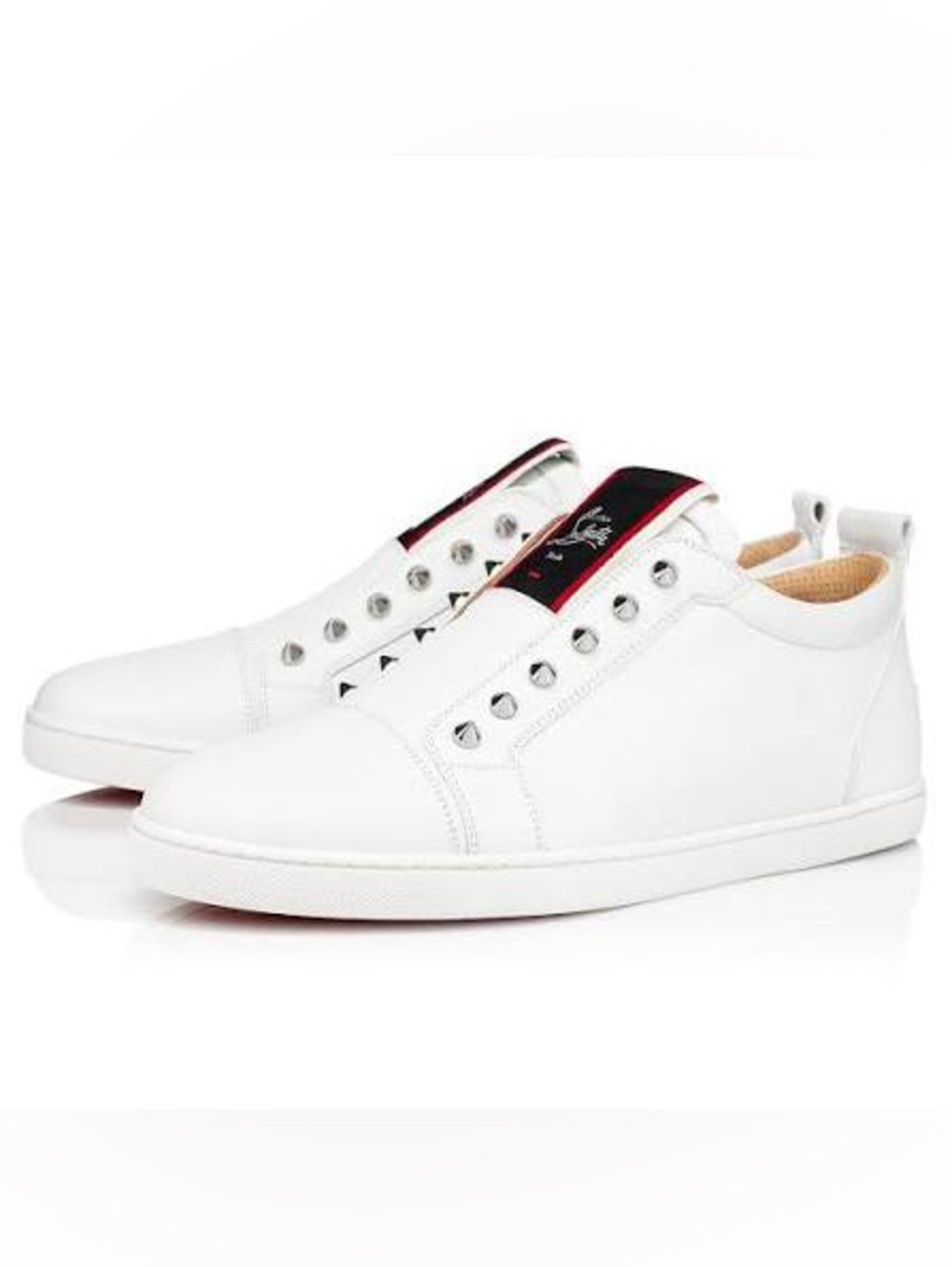 Christian Louboutin fav fique white leather men’s sneaker trainer flat sz 45